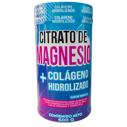 POLVO CITRATO MAGNESIO + COLAG HIDROLIZADO X600GR