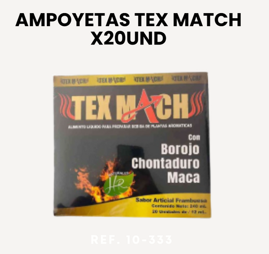 AMPOLLETAS TEX MATCH X20UND
