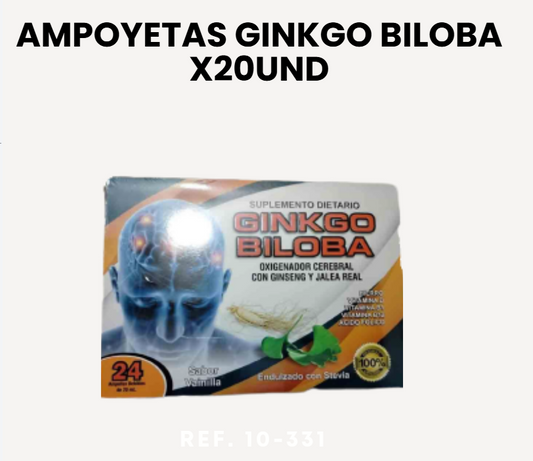 AMPOLLETAS GINKGO BILOBA X20UND