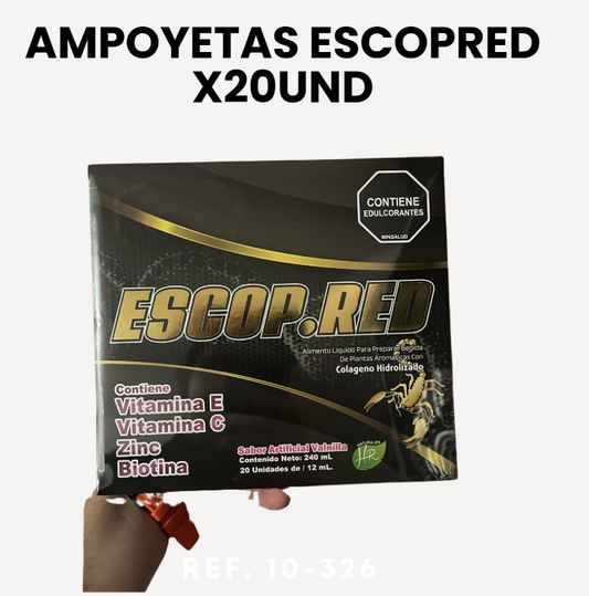 AMPOLLETAS ESCOPRED X20UND