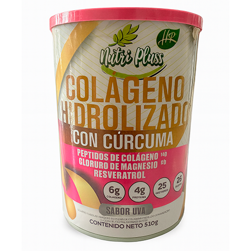 POLVO COLAGENO HIDROLIZADO CON CURCUMA X1100GR