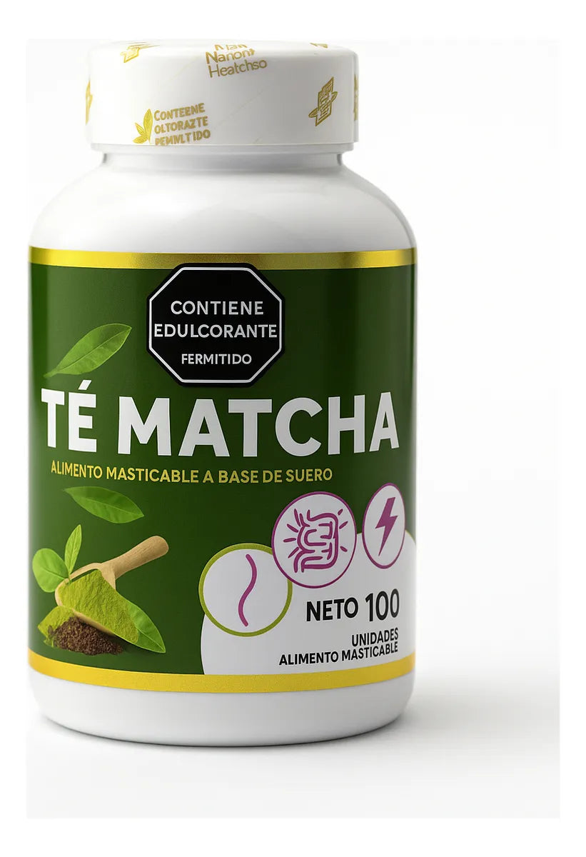 PASTILLERO MASTICABLE DE TE MATCHA X100UND