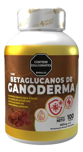 MASTICABLE DE BETAGLUCANOS DE GANODERMA X100UND NATURAL HEALTS